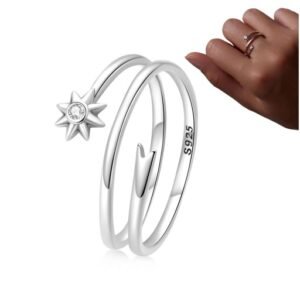 Sidabrinis reguliuojamas žiedas Meteor Silver S925